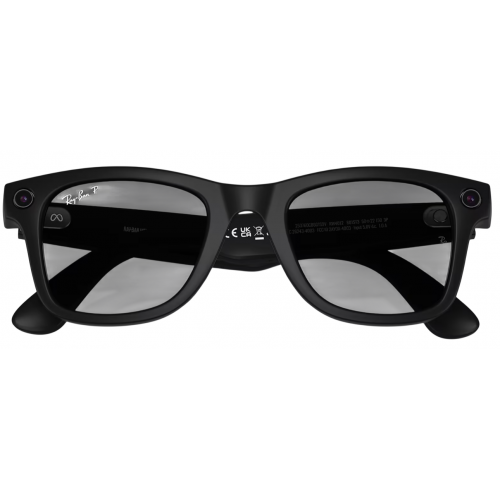 Умные очки Ray-Ban Meta* Wayfarer Gen 2 Matte Black, Поляризационные линзы Polar Gradient Graphite (RW4012), размер M
